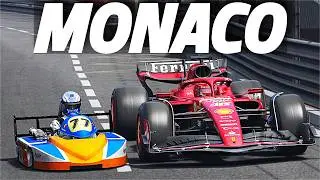Can A SUPERKART Beat An F1 Car At MONACO?