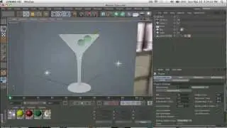 Cinema 4D Tutorial | Template | How to make a Martini Glass and a Glass Texture