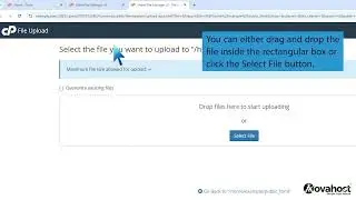 How to upload files via the cPanel File Manager with Novahost