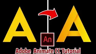 How to Create Normal to Abstract Style Letters Design in Adobe Animate CC | Animate cc Tutorial