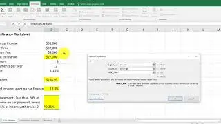 Excel 2016 - basic functions - PMT, VLOOKUP, IF