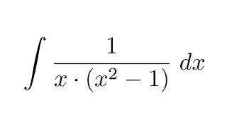 (Method 2) Integral of 1/x*(x^2-1)