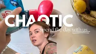 Chaotic spend the day with us | mom of 2 | mom vlogs