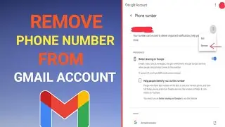 How to Remove Phone Number from Google Account in Android | Remove Gmail Recovery Phone Number
