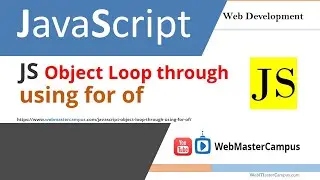 JavaScript Object Loop Through Using For...Of