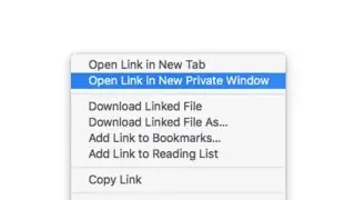 Safari Open Link in New Private Window