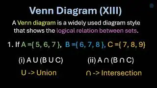 Venn diagram class 8th maths