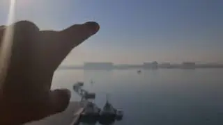 Вид стадиона Доха с 14 этажа лайнера.