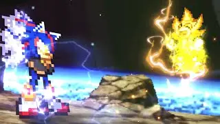 Super Sonic (frontiers) Vs Izanagi [kinemaster] #Supersonicvscollab