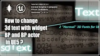Dynamic 3D Text: Changing Text with Widget BP and BP Actor in UE5!