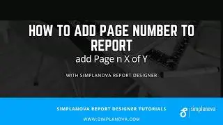 How to Add Page Number to Dynamics NAV report - Add Page n X of Y