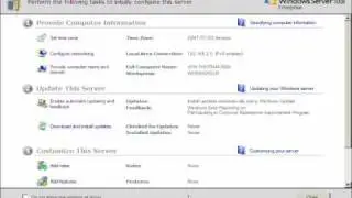 Installing Windows Server 2008 Enterprise - Configure options PT 2
