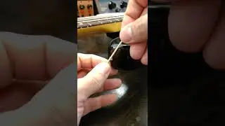 Guitar Strap button Replace #guitar #guitarist #diy #beginners