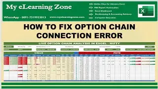 Fix Connection Error of Option Chain Live Data II Fix Credential Error in Option Chain Live