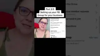 Setting up your FB Group for your business: PART 2 #femaleentrepreneur #fbgroup