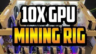 10x GPU White Mining Rig Build & Install