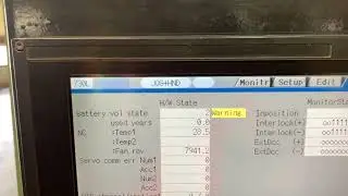 Mazak PT20. M730L CNC: Alarm Z52 Battery Fault 0003