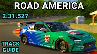 Track Guide Road America Toyota GR86 iRacing
