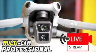 Dji Air3 Multi-Cam Drone Live Streams: Professional Setup with DJI Air 3 & Atem Mini Pro 