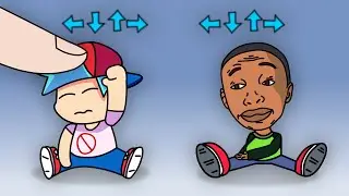 Anime Chibi FNF vs. Finger  | Friday Night Funkin' | Animation | Khaby Lame and Boyfriend