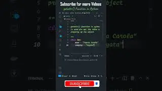 getattr Function in Python 