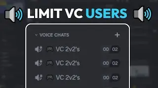 How To Limit Voice Channel To 2 Users on Discord 🔊