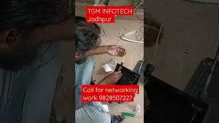 Fiber Splicing going on client site contact for computer Networking