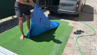 Intex каркасный бассейн 300 x 200 x 75 см. Насос-фильтр картриджный C530. Тент 3*2.