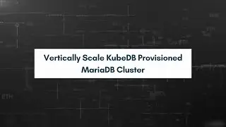 Vertically Scale KubeDB Provisioned MariaDB Cluster | Run Production-Grade Databases on Kubernetes