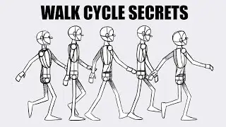 How to Animate a Walk cycle 2d animation tutorial