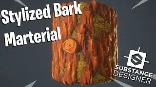 Substance Designer - Stylized Bark