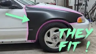 Honda Civic Hatchback - Part 15 - Fitting Fenders and Stripping Trim for Paint - Make it So
