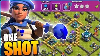 Easy ONE SHOT 3 Star - New Painter Champion Challenge 2023 | Clash Of Clans New Event Challenge