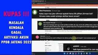 tonton video ini sebelum aktivasi akun ppdb jateng 2022