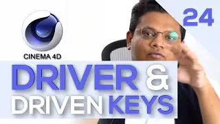 Driver and Driven Keys in Cinema 4d tutorial | Class 24