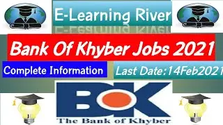 Bank Of Khyber Jobs 2021