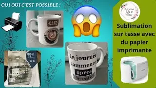 Sublimation sur tasse avec du papier imprimante