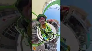 Crazy Chameleon Buggie Rush! @insta360 #chameleon @halloweencostumes #busybee