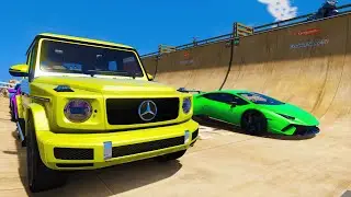 GTA V SPIDERMAN SOLO Epic Mega Crazy Stunt Challenge \ New Cars Parkour