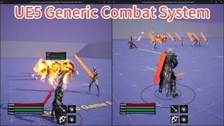Unreal Engine 5 - Generic Combat System: Multiplayer GAS based combo system.