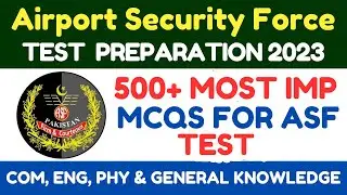 ASF Written Test Preparation 2023 || ASF Corporal ASI Test Most Important  Mcqs Part 1