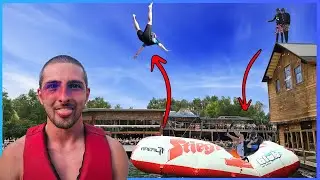 CRASH aus 20m beim EXTREME BLOBBING in der Area47
