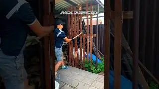 Дровник из лиственницы #стройкадома