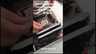 Обучение в CyberArtKZ : Нанесение Термопасты MX4 на Процессор #обучение #термопаста #mx4