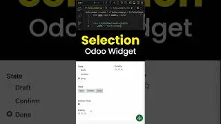 Selection Odoo Widgets #odoo #selection #widget