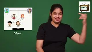 "Word of the day: 'Niece.' #deafcanfoundation #india_deafcantv #ISL words #learning