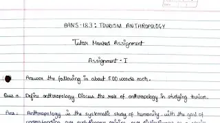 BANS 183 solved assignment 2022-23 | BANS 183 solved handwritten assignment 2022-23 | BANS 183 PDF
