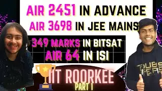 AIR 64 | IIT Roorkee | JEE Mains 99.5+ Percentile | JEE Advance 2021 