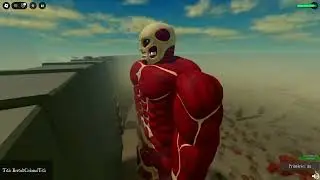 Jogando attack on titan paradis no roblox