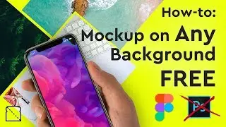 Create Mockup with Custom Background (no Photoshop) - No Fluff Design